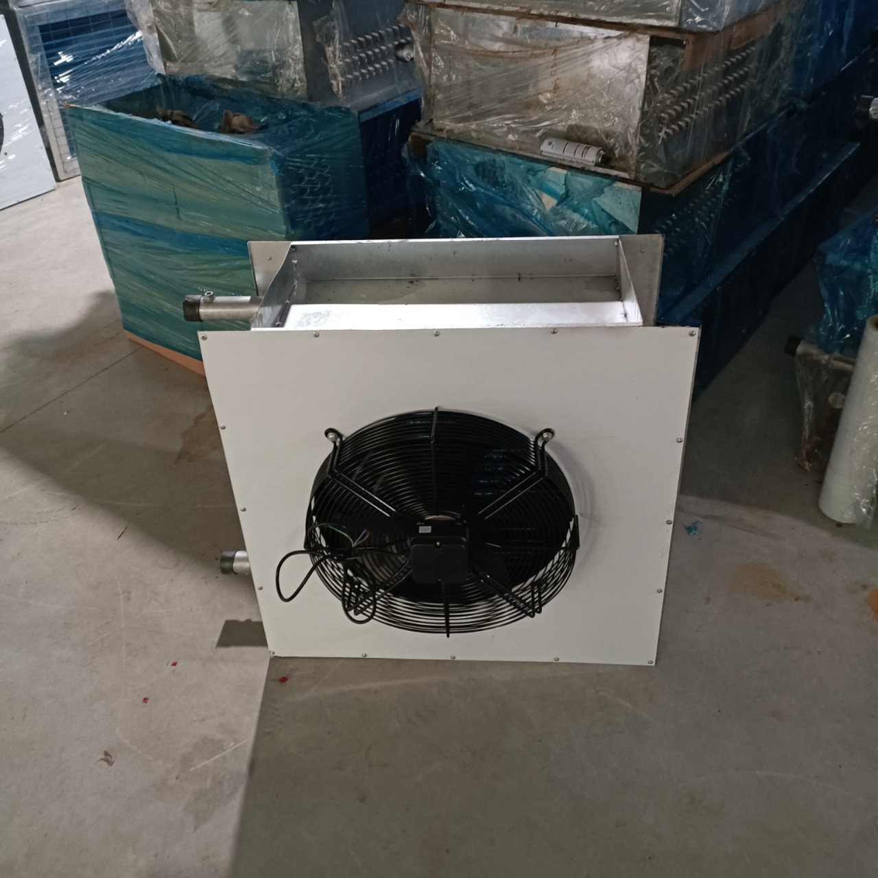 温室大棚管道式铜水暖风机散热器