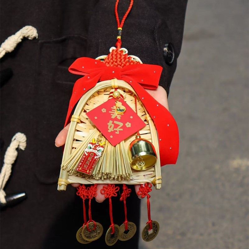 2025新年春节挂饰过年房门装饰客厅福字挂件蛇年元旦喜庆氛围布置