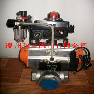 1000WOG 三通丝扣高平台双作用气动球阀 40P Q614F