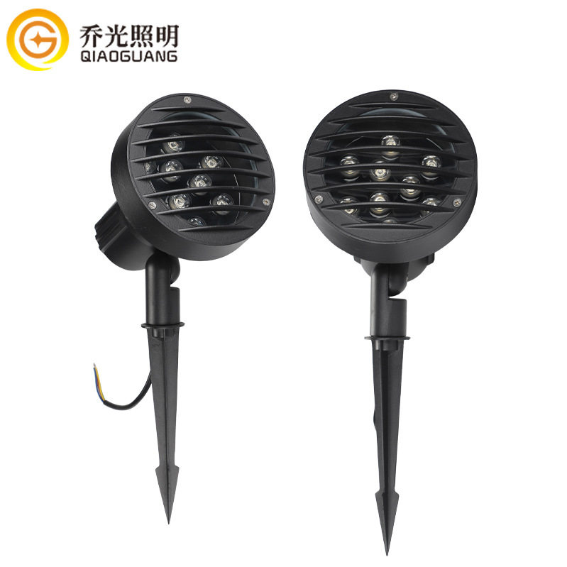 防眩LED插地草坪灯12W户外投射