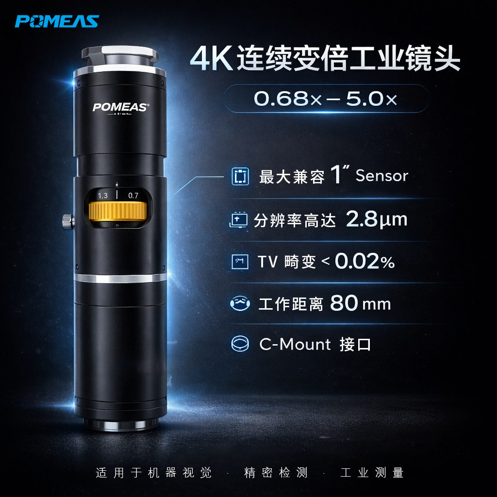 普密斯7.5X/4K工业视觉镜头