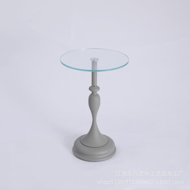 奶油风沙发边几小圆桌边柜边桌客厅小桌子简易家用阳台移动小茶几