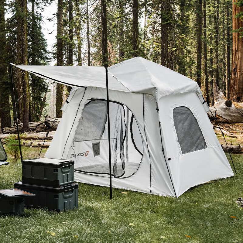 洛克猩球RAT002-JW自动速开超高野外露营野营多人帐篷野餐郊游