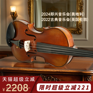 Fiorin菲奥里尼Fi09手工小提琴官方旗舰店成人儿童初学者乐团考级
