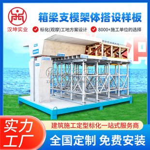 箱梁支模架体搭设样板 建筑质量结构样板 工程模型工艺工法样