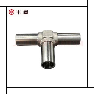 316L不锈钢对焊三通接头自动焊接头EP级电解抛光等径联合三通