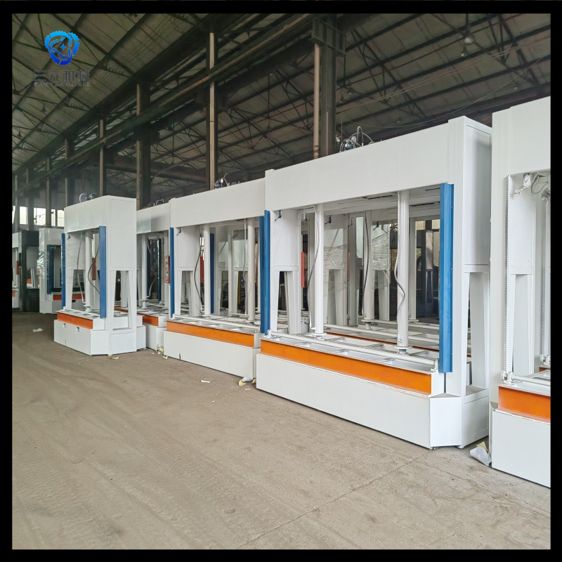 三元6米复合板材多层加热压板机 铝蜂窝墙面板实木门液压式冷压机