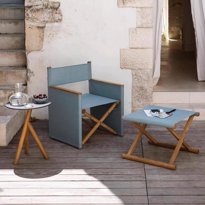 北欧户外桌椅组合设计师庭院花园防水餐桌样板房别墅室外露台家具