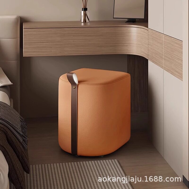 化妆凳极简轻奢高级感凳子女生主卧室美甲椅子现代简约梳妆台椅子