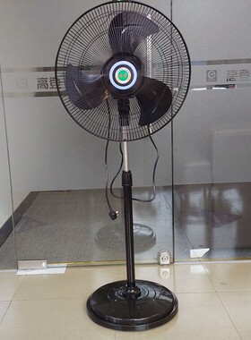 梁田落地扇商用扇450MM 黑色三胶叶18寸120W立式家用电风扇FS45-D