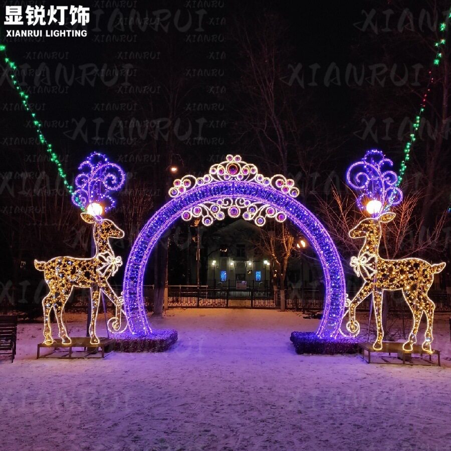 防水户外LED拱门灯光雕塑灯