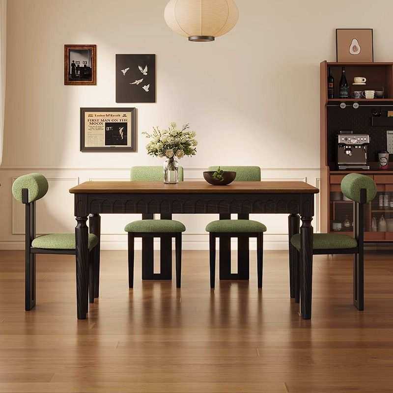 全实木法式餐桌轻奢家用复古风设计师款吃饭桌意式酒店创意餐桌椅,模玩/动漫/周边/娃圈三坑/桌游,模型制作工具/辅料耗材,淘宝优惠券,粉丝福利购,淘宝优惠卷