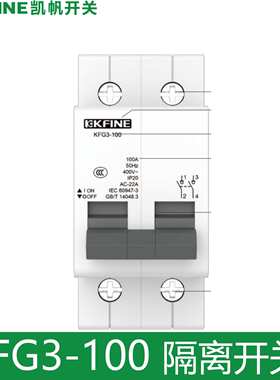 大全凯帆隔离开关KFG3-100 2P3P4P63A100A