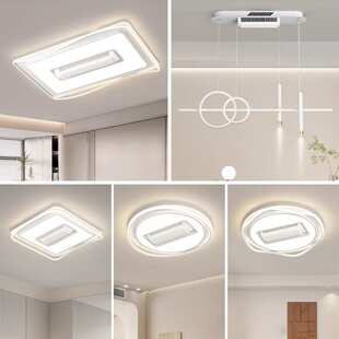 LED全光谱护眼无叶风扇吊灯房间客厅卧室家装中山灯饰具现代简约