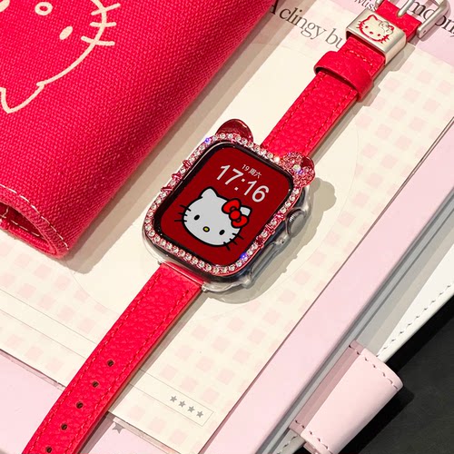 适用于苹果iwatchs11皮革手表带