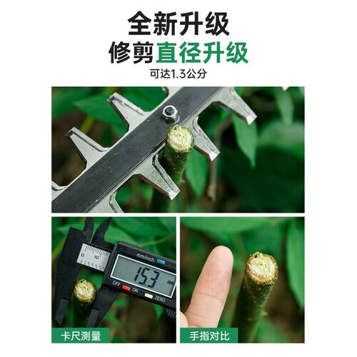 充电式无a刷绿篱机单手电动采茶机剪茶叶球树修剪机锂电绿化修枝