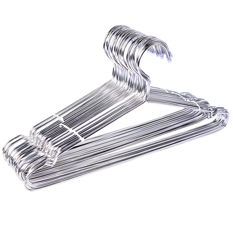 加厚稳固实心不锈钢多功能三角w衣架 两用晾衣架 阳台晒衣架10个