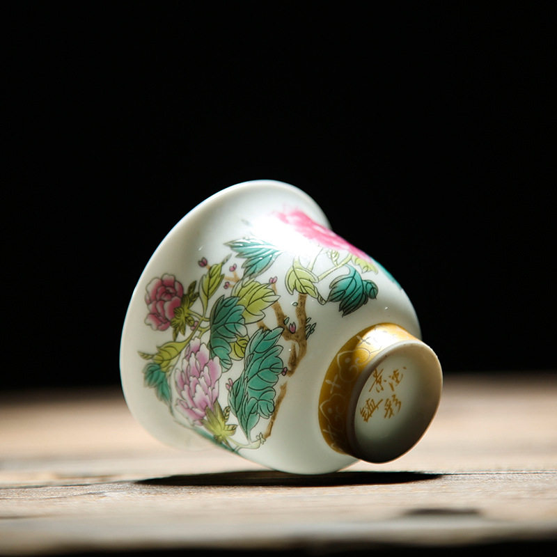 陶瓷康熙十二花神k杯主人品茗杯茶杯套装家用中式 日常商务送礼品,餐饮具,茶杯,淘宝优惠券,粉丝福利购,淘宝优惠卷