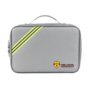 防火防水证件收纳包保险箱重要文件资H料多功能多层带锁家用整理