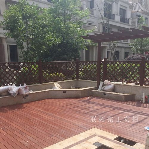 菠萝格防腐木地板户o外露台庭院葡萄架阳台花园围栏碳化木塑木平