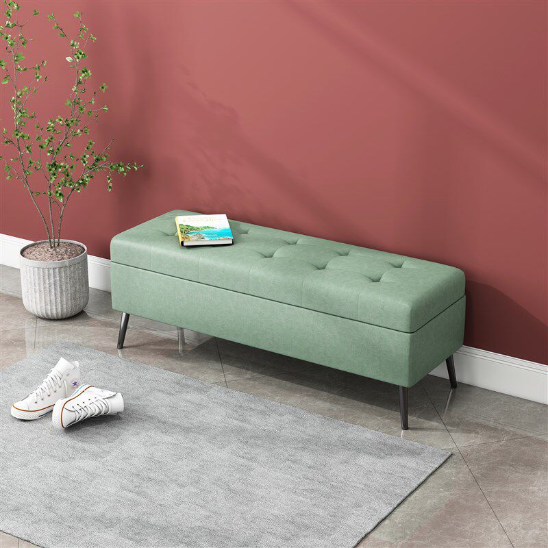 可收纳储物沙发凳长条家用门口入户换鞋衣帽Q间卧室放衣床头尾凳