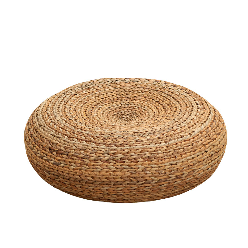 蒲团坐垫草编日式榻榻米坐垫x圆形草垫子打坐垫禅修垫地板藤编坐