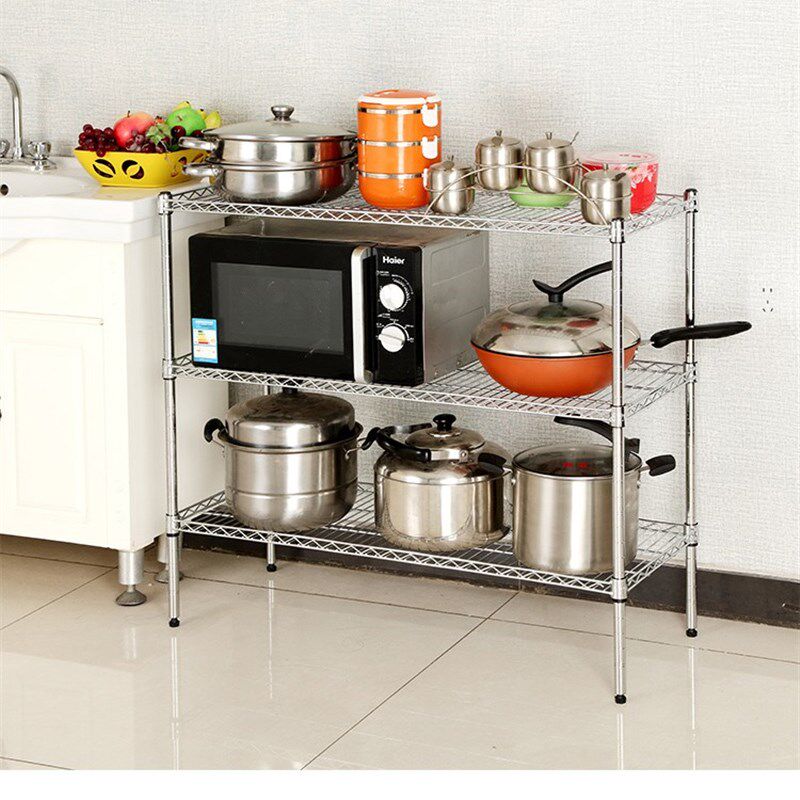 置物架两层三层居家收纳r架家用金属架子整理架两层碳钢架三层锅,商业/办公家具,置物架/陈列架/储物架/展示架,淘宝优惠券,粉丝福利购,淘宝优惠卷