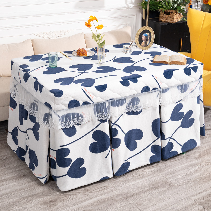 烤火罩加厚加绒电炉罩取暖桌烤z火被茶几电暖炉罩套长方形桌布罩