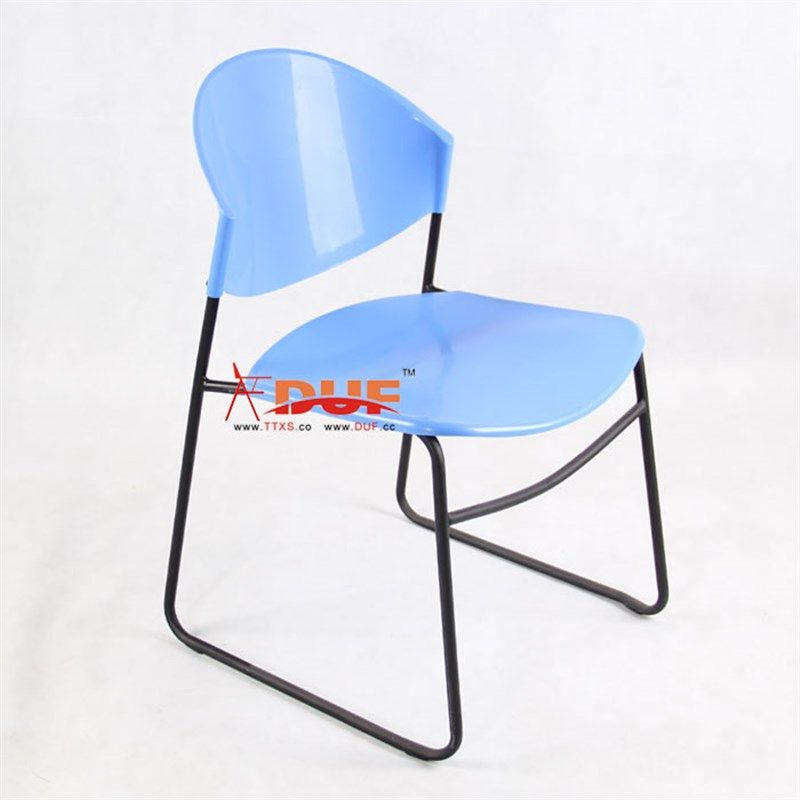 弓形脚培训椅办公会议椅学校用学生椅图书馆椅子可叠Y放食堂吃饭