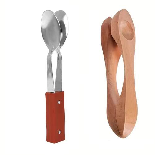 奥尔夫打击乐器风勺乐器木勺木勺乐器风勺乐器实木节拍器铁勺乐