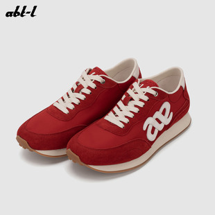 ABT-L经典复古撞色圆头德训鞋女2026春季新款休闲运动板鞋阿甘鞋