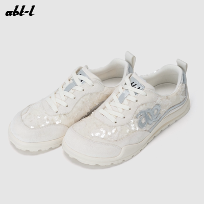 ABT-L厚底系带亮片女阿甘鞋新款