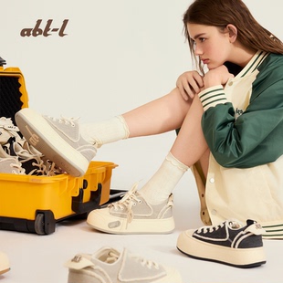 ABT-L【包包鞋】明星同款情侣帆布鞋子厚底小白鞋增高运动鞋女鞋