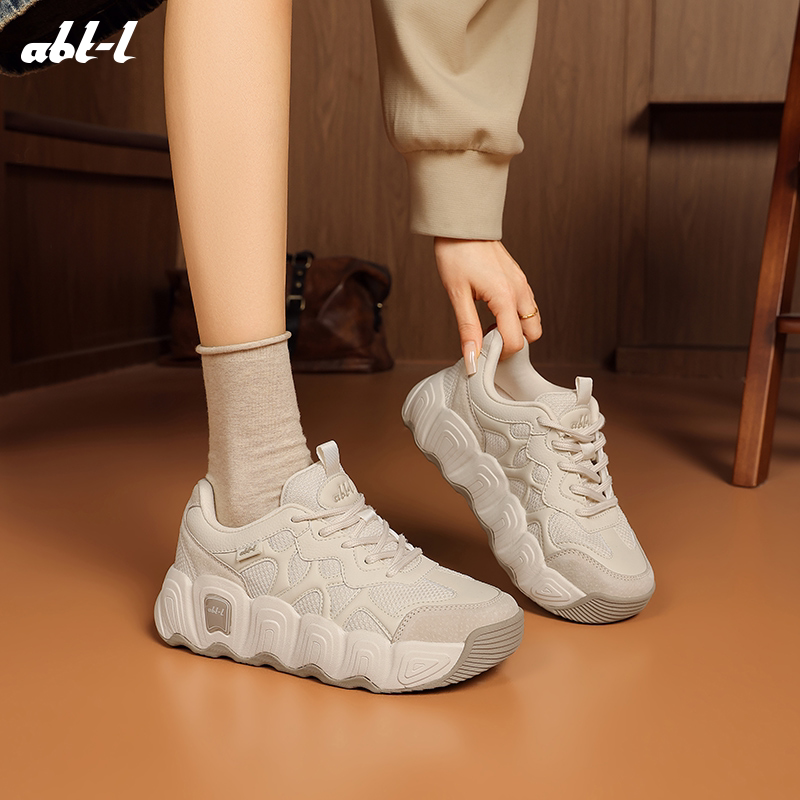 【沈腾同款】ABT-L面包老爹鞋男女同款厚底增高休闲运动鞋可颂鞋