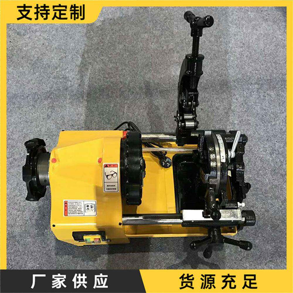 全自动电动套丝机 小型建筑管道用攻丝机 轻便式电动套丝设备