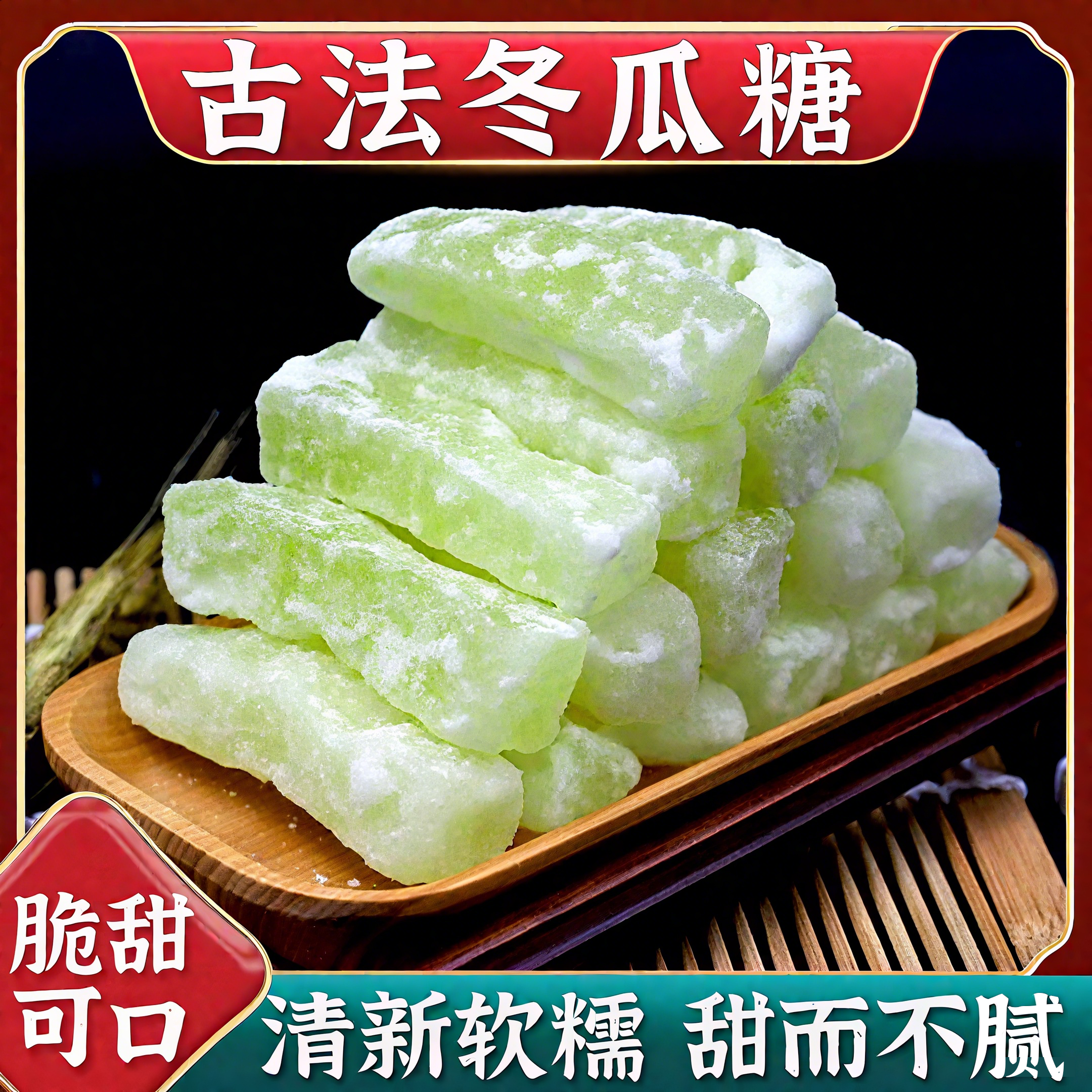 老式冬瓜糖正宗袋装老式冬瓜条糖东瓜糖砖怀旧水果干蜜饯新鲜经典