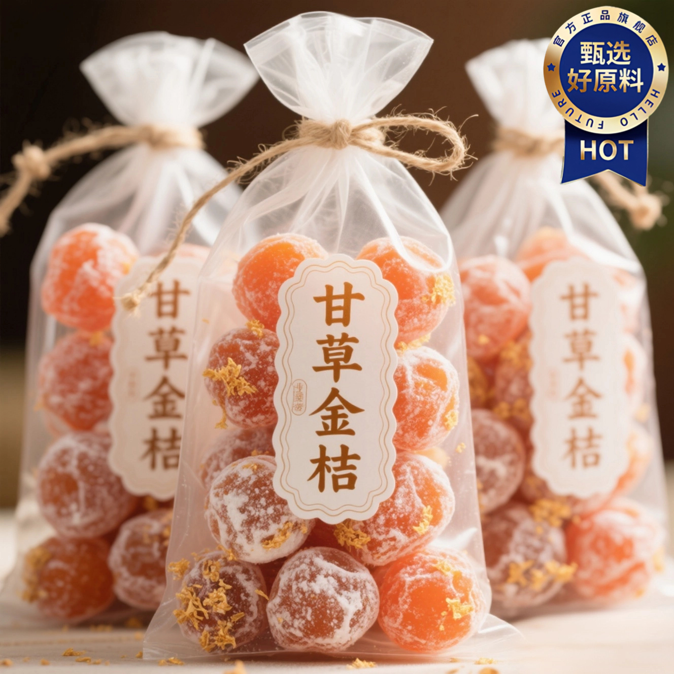 央妈推荐甘草金桔正宗官方旗舰店广西特产无糖无添加化痰止咳润喉