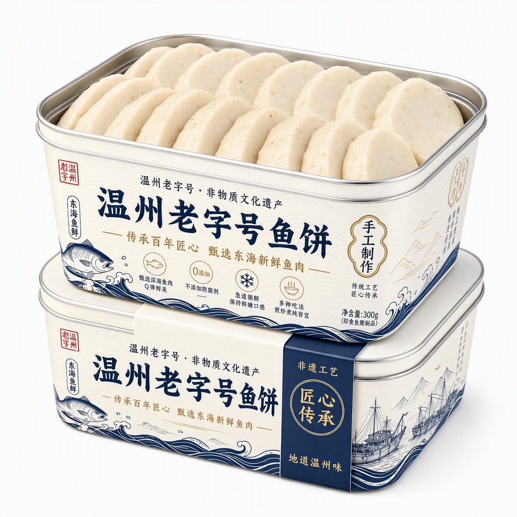 鱼饼温州特产正宗鱼糕纯手工制作图片