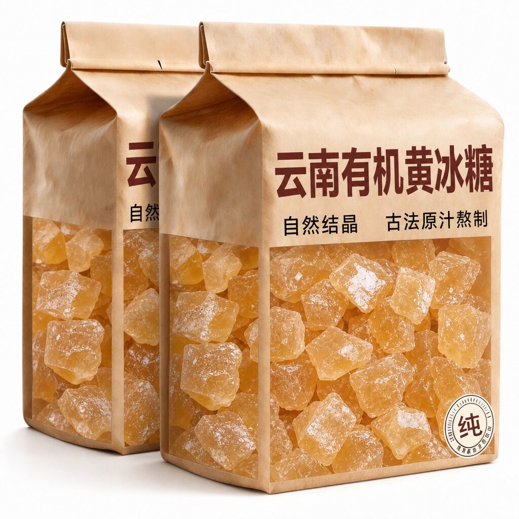 正宗云南黄冰糖特级老冰糖官方旗舰店正品纯甘蔗手工熬制无添加