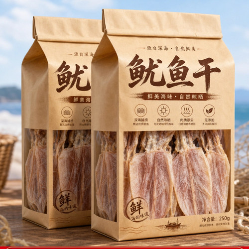 【老字号】芥末鱿鱼干开袋即食