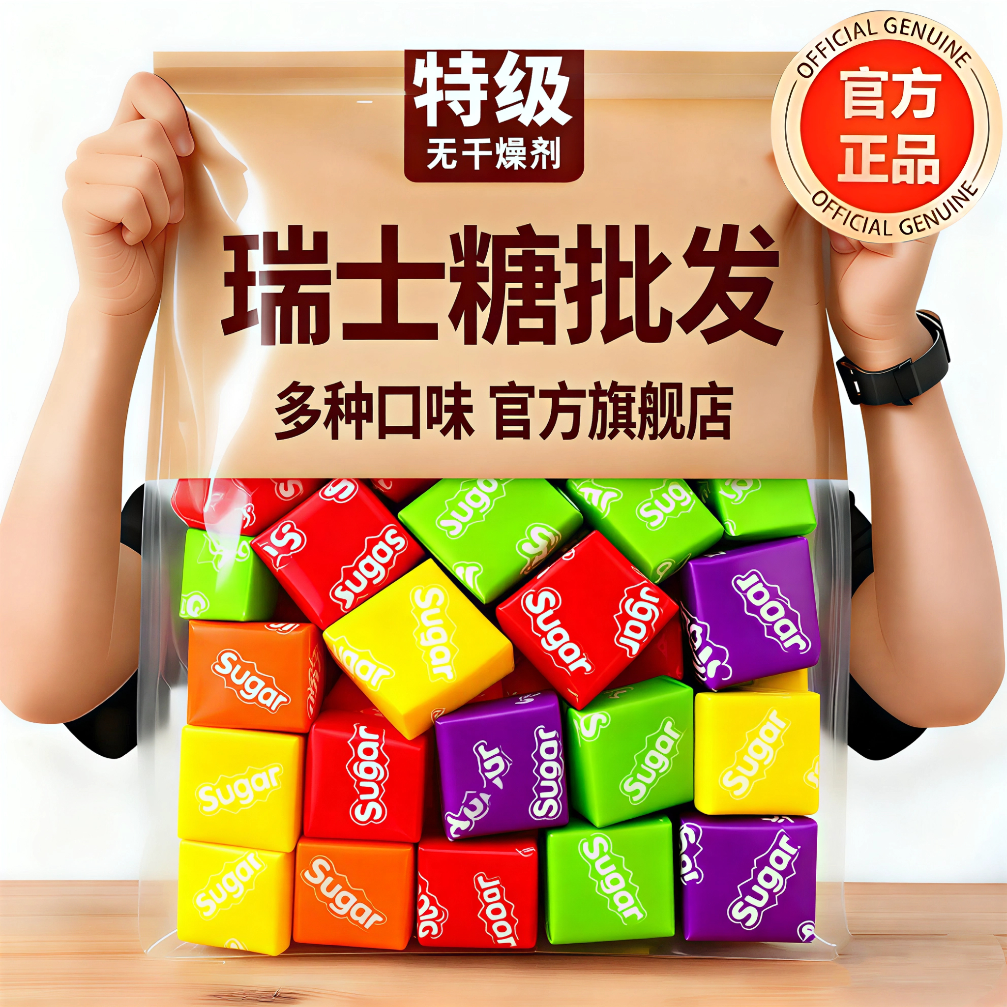 瑞士糖混合水果味软糖结婚喜糖儿时怀旧休闲零食小吃糖果散装年货