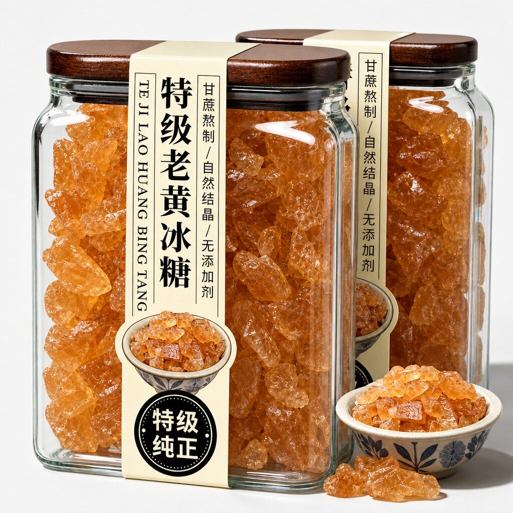 正宗云南黄冰糖特级老冰糖官方旗舰店正品纯甘蔗手工熬制无添加