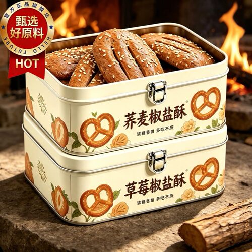 荞麦椒盐酥牛舌饼无蔗糖