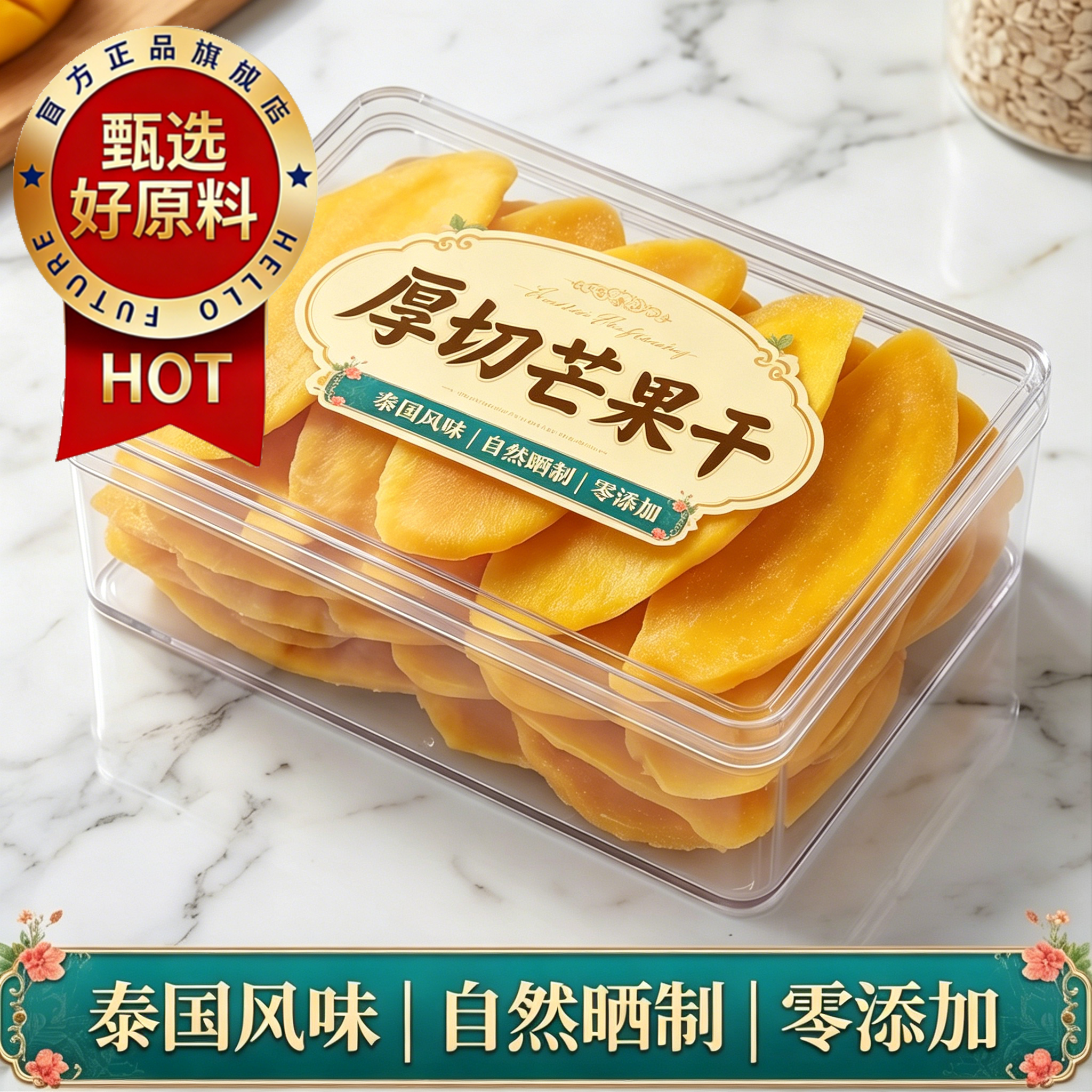 特级芒果干甄选原料水果干厚切解馋零食小吃休闲食品果脯蜜饯果干