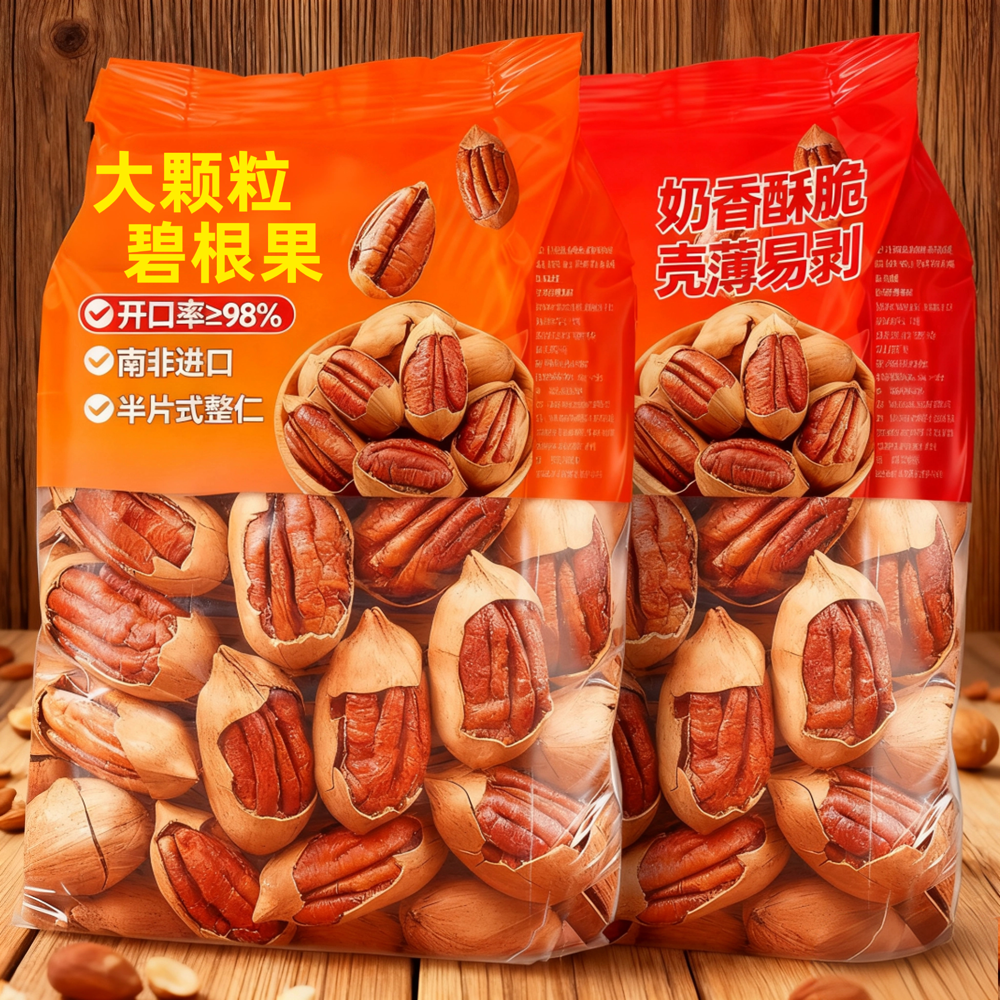 碧根果官方旗舰店正品长寿果原味孕妇无添加干果仁坚果2025新货