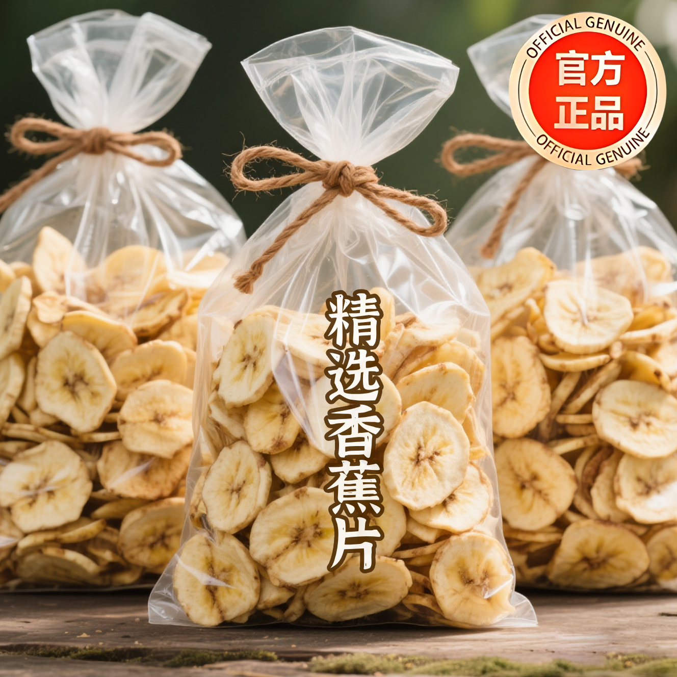 央妈推荐香蕉脆片菲律宾特产原味纯香焦卷水果干果脯散装批发零食