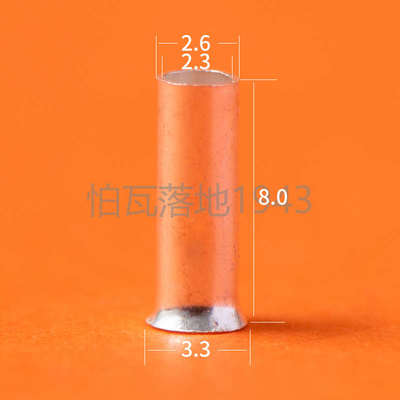 EN-2508裸铜管 管形裸端子 铜管 冷压 铜连接管GT型 2000只