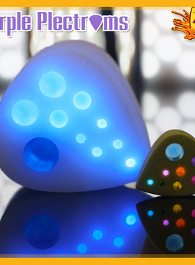 美产Purple Plectrums Pick紫色拨片手工厚吉他贝斯uhmw-pe材质