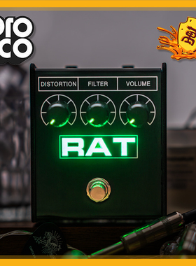 ProCo Rat2老鼠Fuzz失真LM308法兹LIL'定制版mini迷你单块效果器