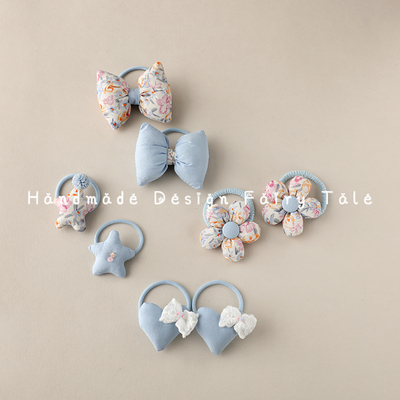 新款韩系格花朵宝宝发绳